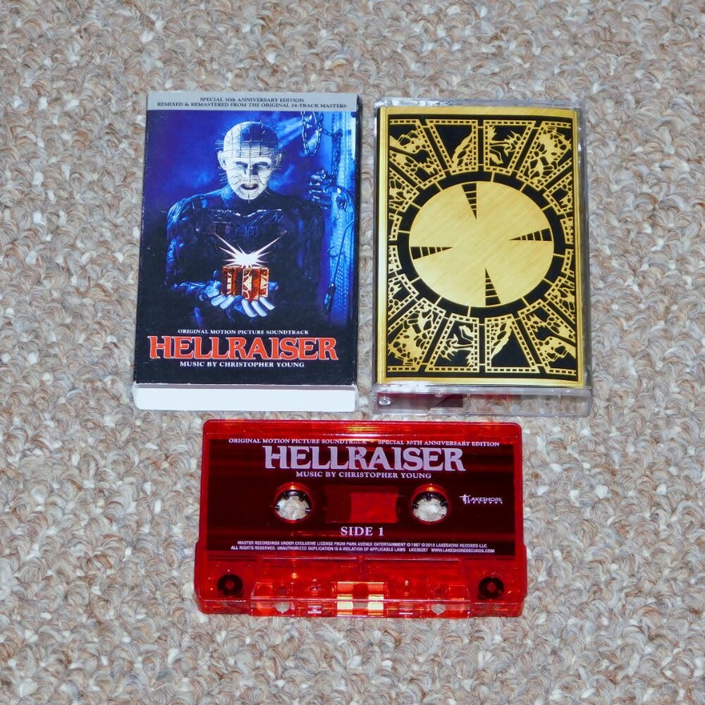 Hellraiser Soundtrack Audio Cassette Tape with Slipcover 30th Anniversary